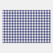 Blue Berry Twigs Snowflakes Holiday Patterns Geschenkpapier Set (Vorderseite 2)