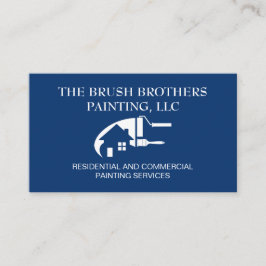 Blue Beruflich House Painter Business Card Visitenkarte