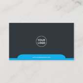 Blue Beruflich Modern Corporate Visitenkarte (Rückseite)