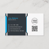 Blue Beruflich Modern Corporate Visitenkarte (Vorderseite)