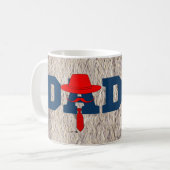 Blue best grandpa ever the times kaffeetasse (Vorderseite Links)