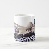 Blue best grandpa ever the times kaffeetasse (Mittel)