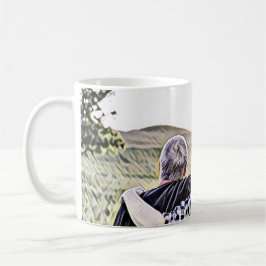 Blue best grandpa ever the times kaffeetasse