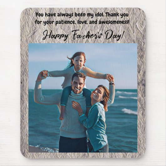 Blue best grandpa ever the times mousepad (Vorne)