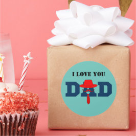  Blue best grandpa ever the times Runder Aufkleber