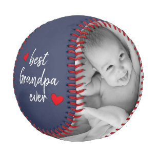 Blue Best Opa Ever 2 Foto kundenspezifisch Baseball