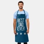 Blue Best Vater Ever Schürze (Getragen)