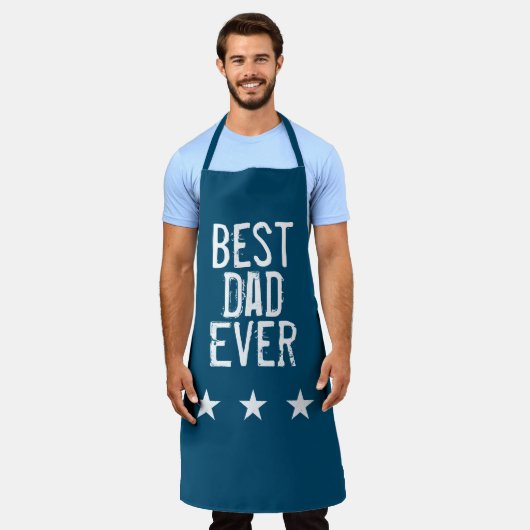 Blue Best Vater Ever Schürze (Getragen)