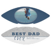 Blue Best Vater Ever Vatertag Foto Football (Paneele)