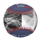 Blue Best Vater je 2 Foto kundenspezifisch Baseball (Vorderseite)