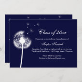 Blue Best wünscht Abschluss Einladung (Vorne/Hinten)