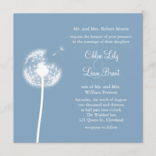 Blue Best wünscht! Einladung zur Hochzeit (blau)