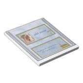 Blue Bestätigung, Baptism Candy Bar Wrapper Favor Notizblock (angewinkelt)