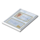 Blue Bestätigung, Baptism Candy Bar Wrapper Favor Notizblock (Rotiert)
