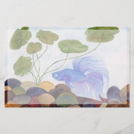 Blue Betta Briefpapier (Vorderseite)