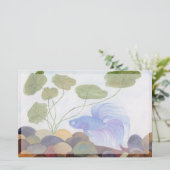 Blue Betta Briefpapier (Stehend Vorderseite)