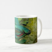 Blue Betta Fish Aquarium Tasse (VorderseiteRechts)