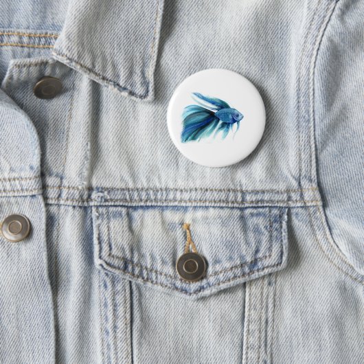 Blue Betta Fish Button (Beispiel)