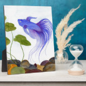 Blue Betta Fish Fotoplatte (Seite)