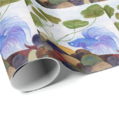 Blue Betta Fish Geschenkpapier (Rolleneckpunkt)