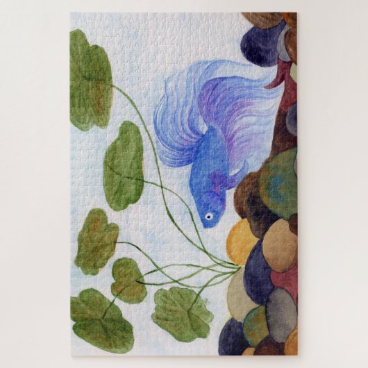 Blue Betta Fish Jigsaw Puzzle (Vertikal)