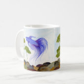 Blue Betta Fish Kaffeetasse (Vorderseite Links)