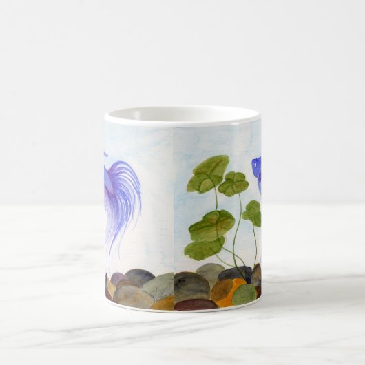 Blue Betta Fish Kaffeetasse (Mittel)