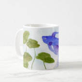Blue Betta Fish Kaffeetasse (Vorderseite Links)