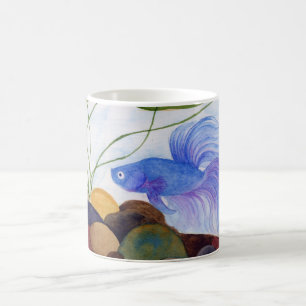 Blue Betta Fish Kaffeetasse