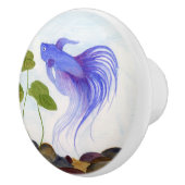 Blue Betta Fish Keramikknauf (Rechts)