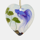 Blue Betta Fish Keramikornament (Rechts)