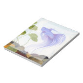 Blue Betta Fish Notizblock (Rotiert)