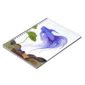 Blue Betta Fish Notizblock (Linke Seite)