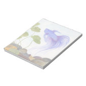 Blue Betta Fish Notizblock (Rotiert)