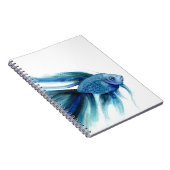 Blue Betta Fish Notizblock (Rechte Seite)