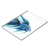 Blue Betta Fish Notizblock (Linke Seite)