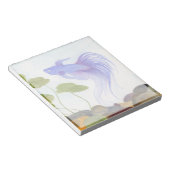 Blue Betta Fish Notizblock (angewinkelt)