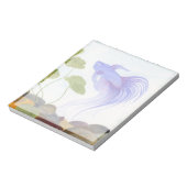 Blue Betta Fish Notizblock (Rotiert)