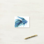 Blue Betta Fish Post-it Klebezettel (Auf Schreibtisch)