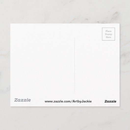 Blue Betta Fish Postcard Postkarte (Rückseite)