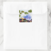 Blue Betta Fish Quadratischer Aufkleber (Tasche)