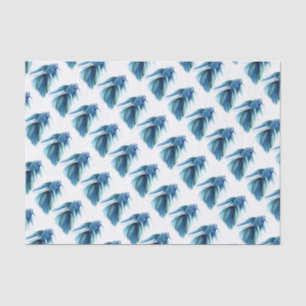 Blue Betta Fish Seidenpapier
