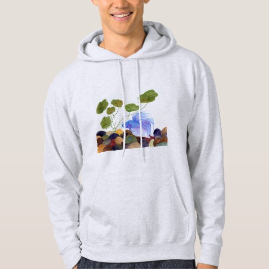 Blue Betta Fish Sweatshirt (Vorderseite)