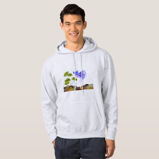 Blue Betta Fish Sweatshirt (Vorne ganz)