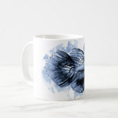 Blue Betta Fish Tasse (Vorderseite Links)