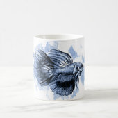 Blue Betta Fish Tasse (Mittel)