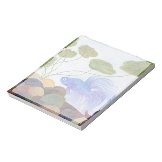 Blue Betta Notizblock (Rotiert)