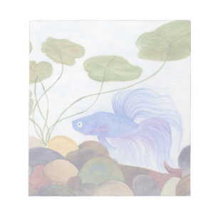 Blue Betta Notizblock