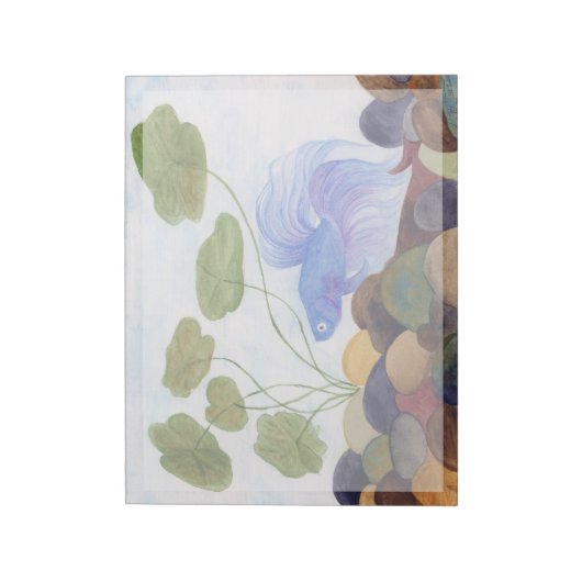 Blue Betta Notizblock (Rotiert)