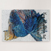 Blue Betta Splendens, Siam Fish Fish - Bric Puzzle (Horizontal)